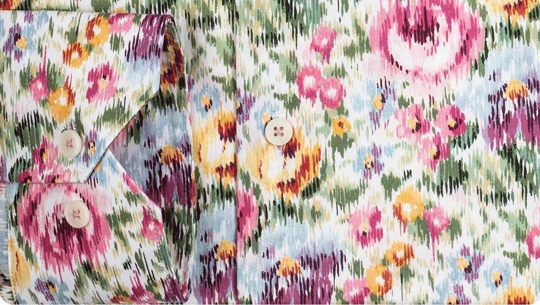 Blurred Flower Liberty Print Shirt