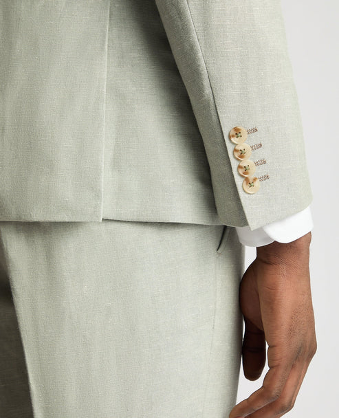 Linen Suit Green