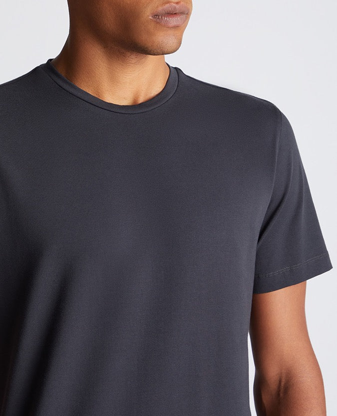Tapered Fit Cotton-Stretch  Short Sleeve T-Shirt