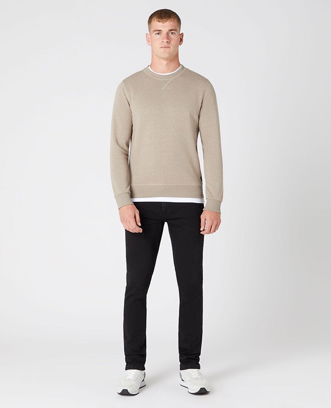 Tapered Fit Cotton-Blend Sweatshirt