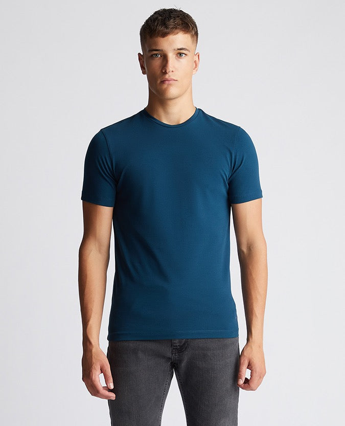 Tapered Fit Cotton-Stretch  Short Sleeve T-Shirt
