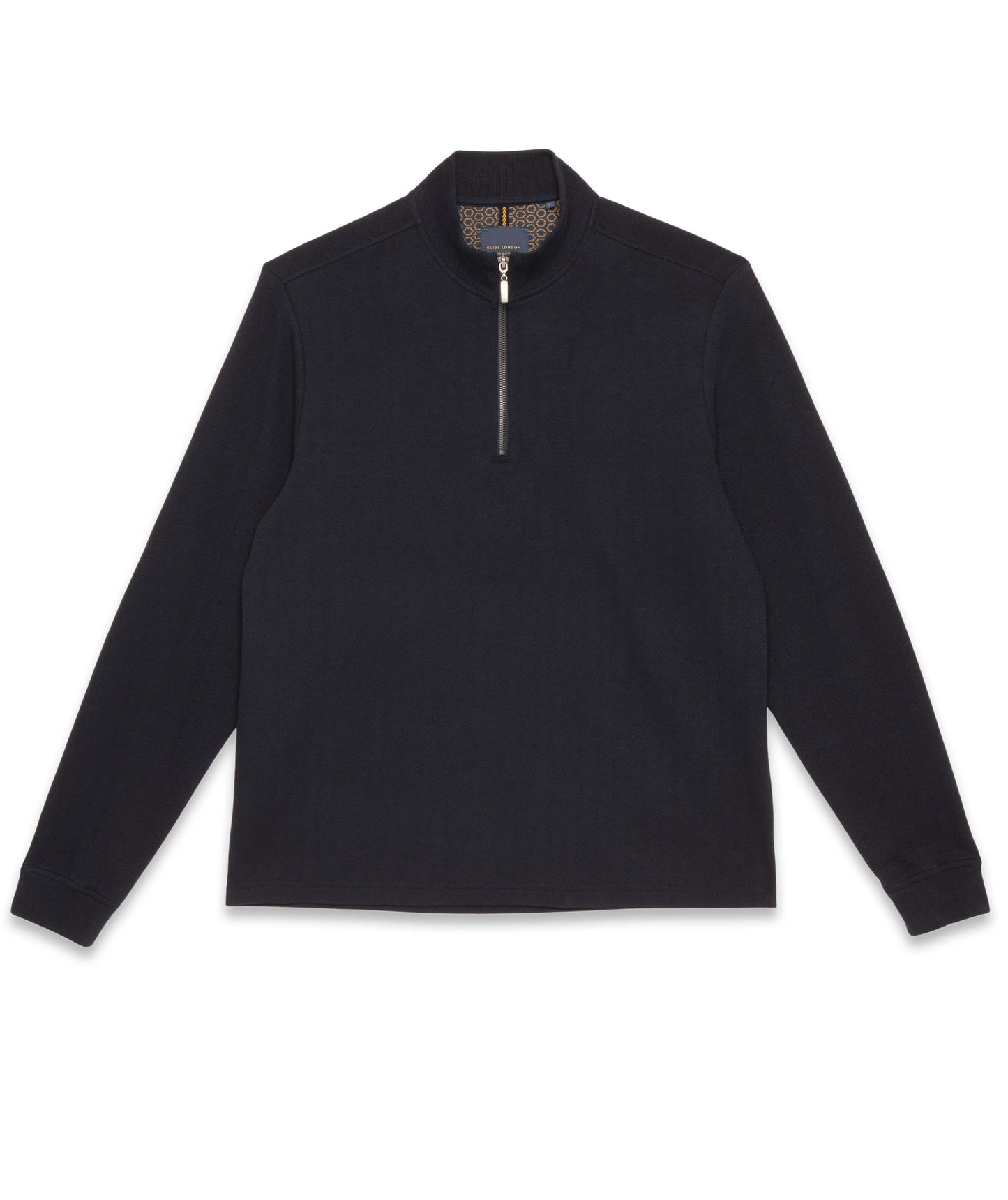 Half-zip cotton blend sweatshirt