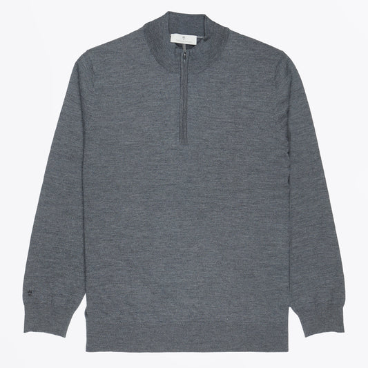 Long sleeve quarter zip polo