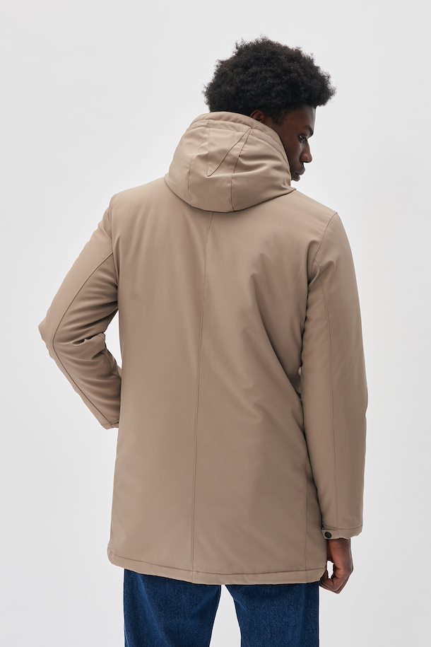 Hooded coat - brown